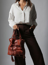 Bucket Bag M Premier Flirt Leder Lancel Rood premier flirt A10110-vue-porte